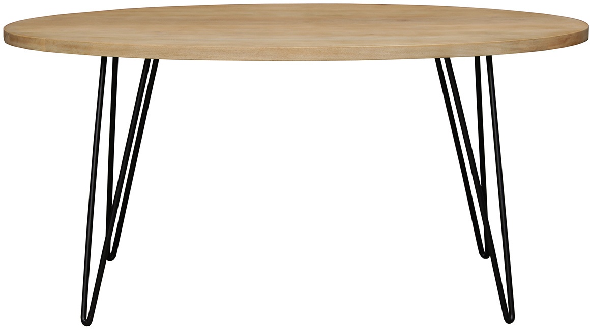 Table à manger ovale en bois manguier massif L160 cm VIBES