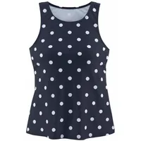 LASCANA Bade-Shirt Damen Blau/Weiß 40/42