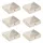 vidaXL Pyramide Pfostenkappen 81 x 81 cm silber 6er Set