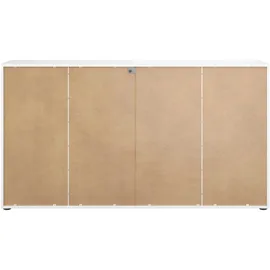 manjana möbel Style 180 x 98,7 x 40 cm Weiß / Schwarz