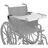 PEPE Mobility Rollstuhltisch mit Becherhalter Abnehmbares Tablett für Rollstuhl Grau