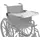 PEPE Mobility Rollstuhltisch mit Becherhalter Abnehmbares Tablett für Rollstuhl Grau