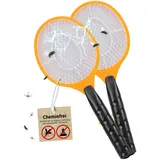 H+H TS 103 elektrische Fliegenklatsche 2 Stück | Insektenklatsche Elektrisch | Fliegenklatsche Elektrisch | Elektrischer Fliegenfänger | Insektenschläger | Wespenschläger