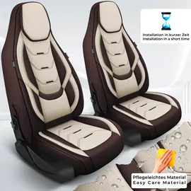 BREMER SITZBEZÜGE Wohnmobil Schonbezüge für Fiat Ducato / Weitere, H10, braun-beige