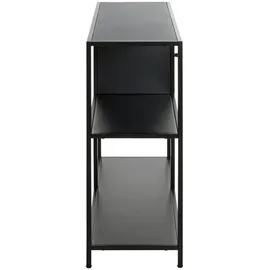 Haku-Möbel Bücherregal 100 x 30 x 75 cm Schwarz