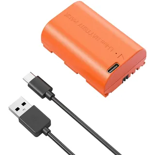 SMALLRIG LP-E6P Akku, 2520mAh Ersatz USB-C Akku für Canon EOS R5 Mark II, R6 Mark II R5, R6, R7, 5D Mark II, 5D Mark IV, 2,5H Schnelle Vollständige Ladung, Vollständig dekodiert für Canon Akku - 5407