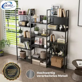 Coemo Regalwand 24 x 166 x 158 cm Schwarz