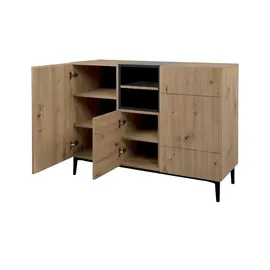 Möbel Kraft Kommode Nola B/H/T: 120x90x42 (cm): - holzfarben ¦ Maße B: 120 H: 90 T: 42.0