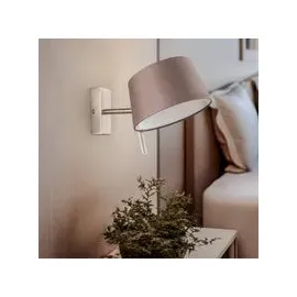 Brumberg Wandleuchte mit Stoffschirm (BRUM-58131150) braun
