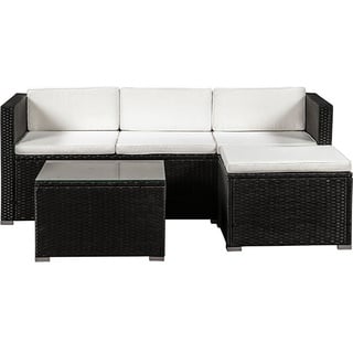 Juskys Punta Cana M Lounge-Set schwarz/creme