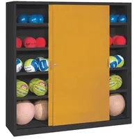 C+P Ballschrank mit Vollblech-Schiebetüren (Typ 4), HxBxT: 195x120x40 cm,