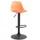 deluke Barhocker LUNOR Kunstleder Orange Metall, 39x82x43 cm, Esszimmer, Barmöbel, Barhocker
