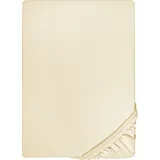 biberna 0077866 Jersey-Elastic 140 x 200 - 160 x 220 cm beige