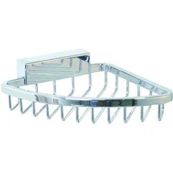 Bravat Eck-Duschkorb Rom - 42 cm Höhe, chrom