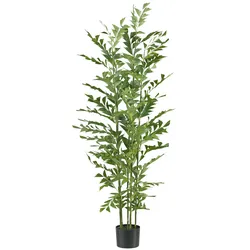 CREATIV green künstliche Pflanze Caryota mitis Palme, 150cm, schwer entflammbar