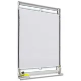 Woltu Wabenplissee ohne Bohren verdunkelung Thermo Doppelplissee Klemmfix Zweifarbig 75x220cm Weiß-Weiß, Plissee Faltrollo Sonnen-, Sicht- & Schallschutz, Jalousie Plisseerollo für Fenster & Tür