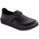 Birkenstock Clog Linz Superlauf, Naturleder, schwarz, schmal, Größe 39 583186-39 (Damen-Clog Pantoffel Pantolette Latsche Halbschuh Clogs Clogen Treter Arbeitsschuh) - 39 EU Schmal