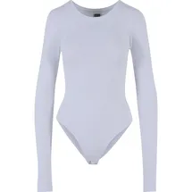 URBAN CLASSICS Damen Ladies Stretch Jersey Longsleeve Body White L - L
