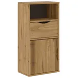 vidaXL Beistellschrank mit Schublade ODDA 40x24x79cm Massivholz Kiefer