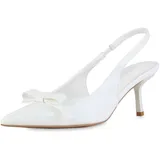 VAN HILL Slingpumps in Weiss Lack
