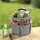 Wenko Universal Reinigungs Caddy 16 l, Anthrazit, 2er Set, mit 6 Außentaschen für Schwämme und Tücher
