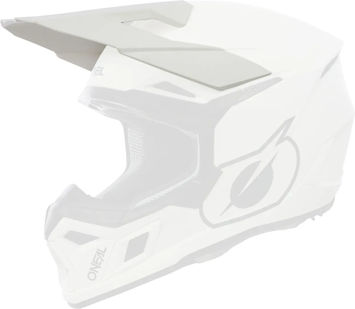 Oneal 3SRS Solid Helmschirm, weiss für Männer