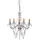NÄVE Pendellampe Kronleuchter Hängeleuchte chrom Kristalle Wohnzimmerlampe H 85 cm,