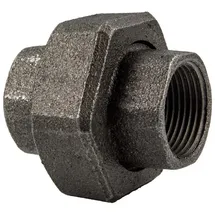 gebo-original Temperguss Gewindefittings 330 - Verschraubung flach 1 1/2, schw."