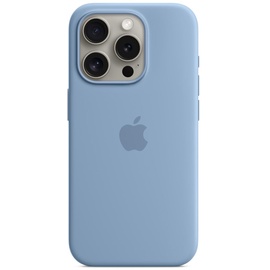 Apple Silikon Case mit MagSafe für iPhone 15 Pro winterblau (MT1L3ZM/A)