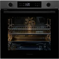 Samsung Pyrolyse Backofen Serie 4 »NV7B44503DB«, Pyrolyse-Selbstreinigung, Dual Cook – Ein Ofen. Zwei Garräume. Maximale Flexibilität., 19726241-0 schwarz