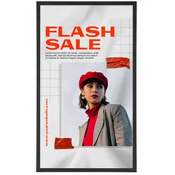 update displays  Klapprahmen HardLine Fenster schwarz 45,5 x 62,9 cm