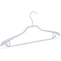 Relaxdays Anzugbügel, 10er Set, Grau,Silber