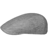 Stetson Herringbone Schirmmütze Flatcap Fischgrat UV-Schutz 40 Herren Frühling Sommer grau 56 cm - 56