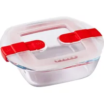 Pyrex 210PH00/7146 mikrowellengeeigneter aus Aufbewahrungsbehälter aus Glas, Kunststoff, transparent