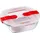 Pyrex 210PH00/7146 mikrowellengeeigneter aus Aufbewahrungsbehälter aus Glas, Kunststoff, transparent