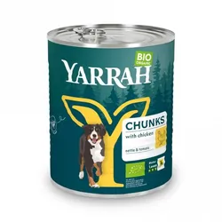 Yarrah Hund Bröckchen - Huhn in Soße bio 820g