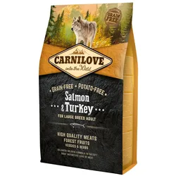 CARNILOVE Adult Large Breed Salmon & Turkey Hundetrockenfutter 4 Kilogramm