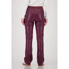 Monari Straight-Fit Hose im Leder-Look Rot 38