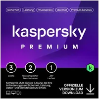 Kaspersky Lab Kaspersky Premium 2025 3 Geräte / 1 Jahr ESD