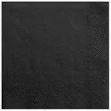Partydeco Servietten, schwarz, 33x33cm, 20 Stck./Pckg. SP33-1-010