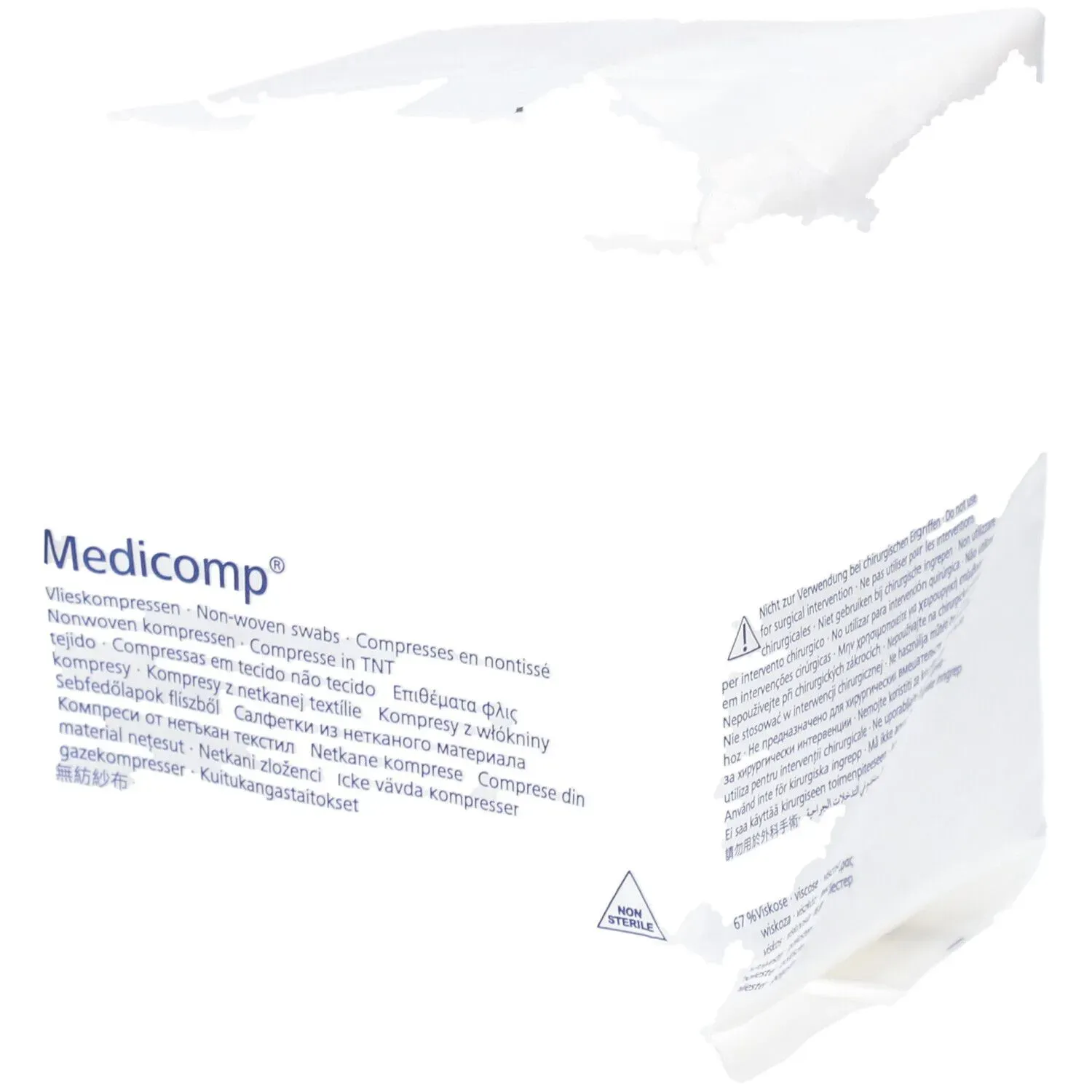 Hartmann Medicomp® Vliesstoffkompressen 4-lagig 10 x 10 cm