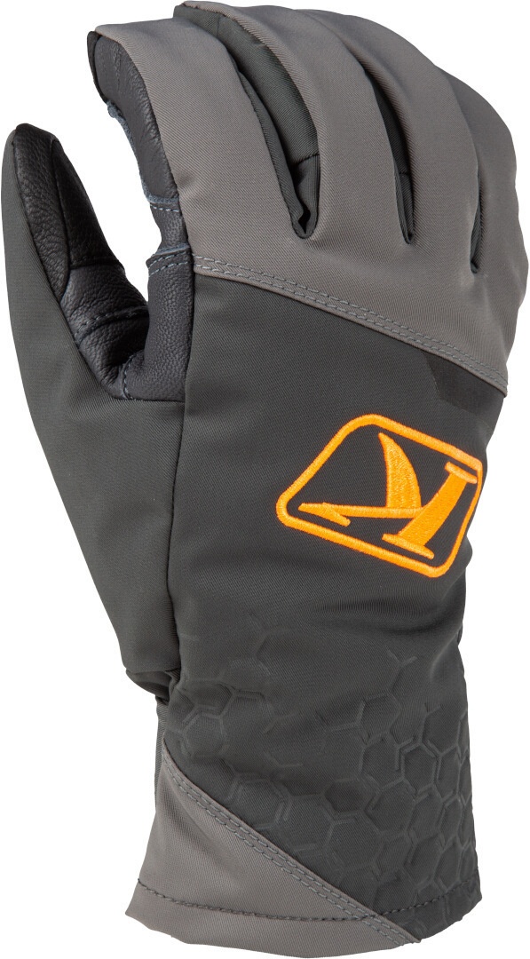 Klim PowerXross Sneeuwscooter handschoenen, grijs-oranje, S