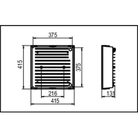 RIDI Homelight Ridi-Leuchten LED-Hallenstrahler ROBUST DAWS865T3000