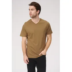 Basic Vneck T -Shirt - Olive - Mann - TeeShoppen