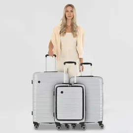 cocoono Madrid Koffer-Set 3-tlg. grau/schwarz
