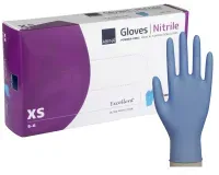 ABENA® Excellent Nitrilhandschuhe, puderfrei, blau 290423 , 1 Karton = 10 Packungen à 100 Stück, Größe XS