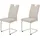 Hela Freischwingerstuhl Tivoli Mikrofaser creme 2er Set