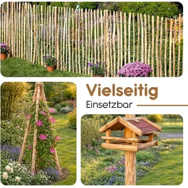 BooGardi Staketenzaun 6 cm x 180 cm Haselnuss