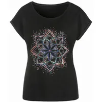 Buffalo T-Shirt Damen schwarz Gr.48/50