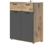 inn.furn Kommode Eiche grau 90 cm mit Soft-Close Tomaso